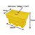 Excelsior 'Seconds' 200 Litre 7 Cu Ft 250kg Grit Salt Storage Bin, yellow plastic salt storage bin with dimensions 102cm x 52cm x 72cm, designed for storing grit salt for winter road maintenance.