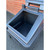 Excelsior 100kg 200L Coal Store Bunker Recycled Black Plastic, black plastic coal storage bunker with open top for storing coal or other bulk materials.