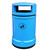 Roadware Derwent 120 Litre School Playground Litter Bin, blue plastic waste bin with a recycling symbol indicating it is for litter disposal in school playgrounds.