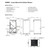Emtez Large Mains Fed Decontamination Shower - CUBS2, technical blueprint with front, rear, and top views and detailed dimensions for industrial decontamination showers.