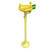 Emtez Pedistal Stand Emergency Eye Wash Basin PMEW, yellow emergency eye wash station with a pedestal stand for safety and sanitation.