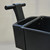 Excelsior Replacement Trolley Handle Recycled Plastic, black trolley handle with a sturdy design and ergonomic grip.