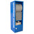 Fentex Evo Recycled Absorbent Spill Kit Station AEC, blue spill response storage cabinet with absorbent mats, spill absorbent socks, and spill containment supplies inside.