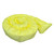 FyterTech 2 Pack 13cm x 3m Chemical Absorbent Land Booms, yellow absorbent land spill containment boom in a coiled rolled state with a matching yellow bag for storage or transport.