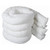 Fentex 4 Pack 12cm x 3m Absorbent Standard Fill Marine Booms, white marine oil spill containment booms stacked together for oil spill response and environmental protection.