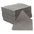 Fentex 100 Double Weight General Use Absorbent Pads 60L Boxed, a large stack of gray absorbent pads with a dotted pattern.
