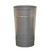Roadware Derwent / Grasmere Metal 120 Litre Litter Bin Liner, metal litter bin for outdoor waste disposal with durable silver finish.
