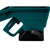 Cresco 1 Handheld Salt Spreader, handheld salt spreader with a teal plastic hopper and control handle for efficient de-icing.