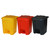 GPC 30 Litre Yellow, Grey or Red Foot Pedal Bin, colorful waste collection bins with foot pedal for hands-free lid opening.
