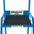 Climb IT GPC 2 to 5 Tread Climb-It Domed Feet Steps, blue metal climbing step platform with a black textured surface and branded labels for safety and durability.