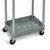 GPC Grey Multi-Purpose 2 Deep Tray Service Table Trolley, grey metal service trolley with two deep trays and four wheels for easy mobility.