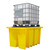 Romold BB1DT IBC Spill Pallet Bund Inc Dispensing Area & Grid Deck 1125L Sump, portable spill containment pallet for storing and dispensing liquids from IBC containers with a durable grid deck and spill containment sump.
