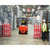Armorgard IG4 InstaGate Expanding Barrier 1.3m high 405mm to 2160mm wide, in use at a warehouse to restrict access, with a forklift approaching and staff monitoring the area.