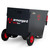 Armorgard BB2 Barrobox Lockable Worksite Box Cart, black steel worksite storage box with red wheels and latch, featuring Armorgard branding and secure lock mechanism.