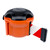 Skipper 9m XS Belt Barrier With Suction Mounts, orange and black portable belt barrier with retractable tape and suction mounts for secure attachment.