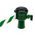 Skipper 27m Belt Barrier Kit With 4 Twist Cones, green and black retractable belt barrier with 4 twist cones for crowd control and safety management.