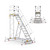 Climb IT GPC 4 to 12 Tread Climb-It Extra Large Platform Safety Steps with Adjustable Stabilisers, a mobile safety step ladder with large platform, adjustable stabilisers, and anti-slip steps for secure climbing.