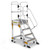 Climb IT GPC 3 to 5 Tread Climb-It Weight Reactive Platform Safety Steps, a mobile safety platform with multiple steps, handrails, and a weight-reactive platform for secure access to elevated areas.