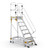 Climb IT GPC 3 to 7 Tread Climb-It Platform Safety Steps with Safety Lock, a mobile aluminum safety steps with multiple treads, handrails, and safety lock for secure use.