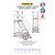 Climb IT GPC 3 to 7 Tread Climb-It Platform Safety Steps with Safety Lock, a foldable aluminum platform ladder with safety railings, anti-slip steps, and yellow safety markings for stability and security.