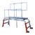 Climb IT GPC 69 to 97cm(h) Telescopic Folding Aluminium Work Platform, a lightweight and adjustable work platform with extendable height, safety rails, and wheels for versatile industrial and maintenance tasks.
