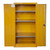 QMP 1800x900x460mm Hazardous Substance Storage Cupboard, yellow safety storage cabinet with adjustable shelves and secure door for chemical and hazardous material storage.