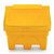 Jonesco 130 Litre 130kg Grit Salt Storage Bin, yellow plastic container for storing grit and salt with a secure lid and sturdy base.