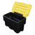 Black Recycled Yellow Lid 169 Litre 6 CuFT 175kg Grit Salt Bin