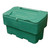 Excelsior 169 Litre 6 CuFT 175kg Green Grit Storage Bin - Optional Salt, green plastic grit bin with lid and sturdy base for outdoor grit and salt storage.