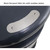 Roadware Derwent 120 Litre Classic Heritage Litter Bin, black litter bin with textured stainless steel stubber plates on top.