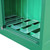 Empteezy DPU16-4 16 Drum / 4 IBC Bunded Storage Cabinet, green industrial storage cabinet with multiple shelves designed for safe storage of drums and IBC containers.