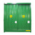 Empteezy DPU16-4 16 Drum / 4 IBC Bunded Storage Cabinet, green metal storage cabinet designed for chemical or liquid container storage with safety warning labels and a sturdy construction.