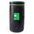 Roadware 90 Litre Coniston Open Top Recycling Bin, black open-top waste container with a green food waste recycling label.