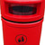 Red Grasmere Litter Bin With Seagull Aperture Flaps