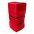 Red Rydal 40 Litre Hooded Litter Bin Post / Wall Mount