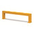 QMP Industrial Low Level Steel Guard Barriers, yellow steel safety barrier for industrial use.