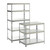 Mammoth Shelving GPC 3 or 5 Shelf Mammoth Galvanised Shelving, industrial metal storage shelves with adjustable white shelves and robust galvanized steel frame for durable storage.