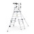1.8m Climb-It Folding Telescopic Large Platform Step with Safety Gates