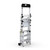 Climb IT GPC Climb-It Folding Telescopic Large Platform Step with Safety Gates, a silver folding telescopic ladder with black safety gates, wheels, and a foldable platform.
