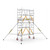 Climb IT GPC 3.5 to 7.5m Climb-It Ultra Scaffold Platform Tower, a mobile scaffolding tower with multiple levels, safety rails, and adjustable legs with wheels for secure and versatile access in construction and maintenance tasks.