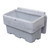 Excelsior 169 Litre 6 CuFT 175kg Stone Grey Grit Storage Bin - Optional Salt, sturdy stone grey grit bin used for storing grit or salt for winter maintenance.