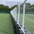 Site Supplies Mini Bison 1 Metre Water Filled Barrier 70kg, white metal fencing barriers on a sports field for crowd control