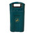 Roadware Langdale 90 Litre Square Hooded Litter Bin, outdoor green waste receptacle with a rectangular opening and a disposal icon on the front panel.