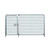 ZND Pedestrian Gate in Anti-Climb Heras Panel, stainless steel security fencing with a pedestrian gate and anti-climb feature.