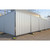 ZND 2.14  metre wide, 2 / 2.4 metre tall, anti-climb solid hoarding fence panel in a weatherproof galvanised metal finish