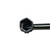 ZND Anti-Tamper Coupler Fencing Spanner, black metal fencing tool with a hexagonal opening for securing fencing connections.