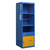 QMP SpillZone Spill Station 2, a blue safety storage cabinet with 3 shelves, a lockable half door cupboard, and dimensions of 1820h x 550w x 500d mm, designed for spill containment and emergency response storage.