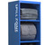 QMP SpillZone Spill Station 2, a blue spill station with three shelves, lockable half door cupboard, measuring 1820h x 550w x 500d mm, stocked with absorbent mats and spill containment materials.