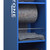 QMP SpillZone Spill Station 3, large blue spill containment unit with two shelves, lockable half door cupboard, measuring 1820h x 550w x 500d mm, designed for industrial spill management.