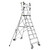 Climb IT GPC 3 to 8 Tread CLIMB-IT Weight-Reactive Folding Podium Steps, adjustable multi-step ladder with safety railings and wheels for easy mobility and stability.